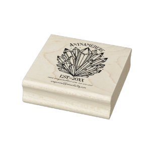Create Your Own Crystal Points Cluster Rubber Stamp