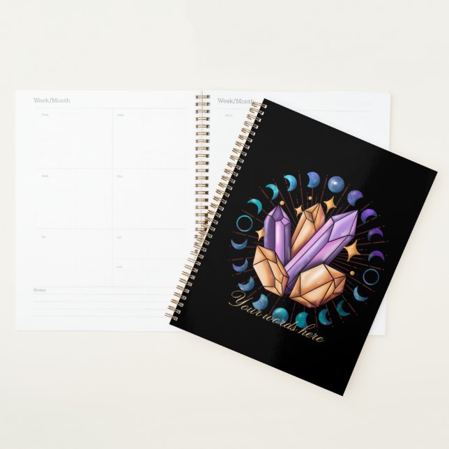 Create Your Own Crystals & Moon Phases Planner (Display)