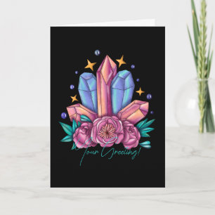 Create Your Own Crystals & Roses Holiday Card