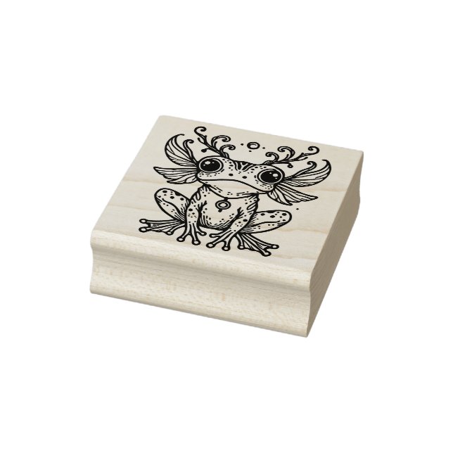 Create Your Own Curious Fairy Frog Rubber Stamp (Stamp)