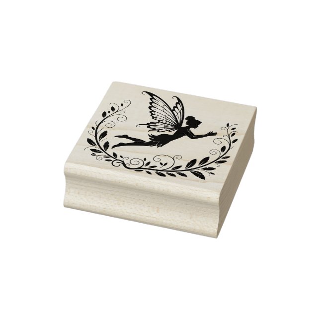 Create Your Own Curly Vine Fairy Rubber Stamp (Stamp)