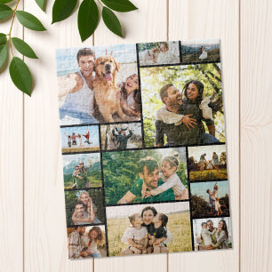 Create Your Own Custom 14 Photo Collage Jigsaw Puzzle