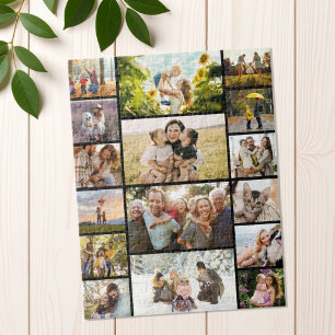 Create Your Own Custom 16 Photo Collage Jigsaw Puzzle