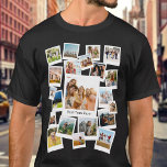 Create Your Own Custom 21 Photo Collage T-Shirt<br><div class="desc">Create your own modern photo collage t-shirt featuring 21 of your favourite pictures in a trendy overlapping retro instant film picture style design. Add your own custom text for any occasion.</div>