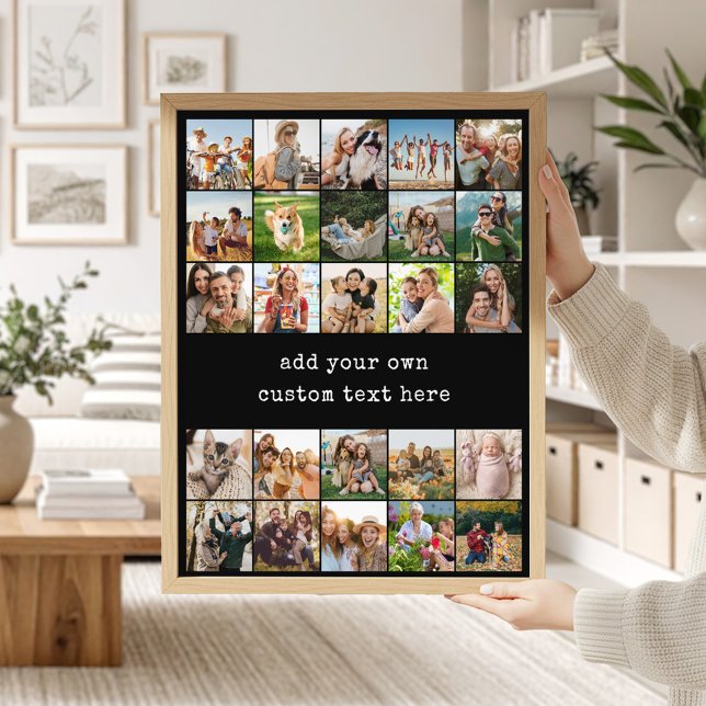 Create Your Own Custom 25 Photo Collage Poster (Creator Uploaded)