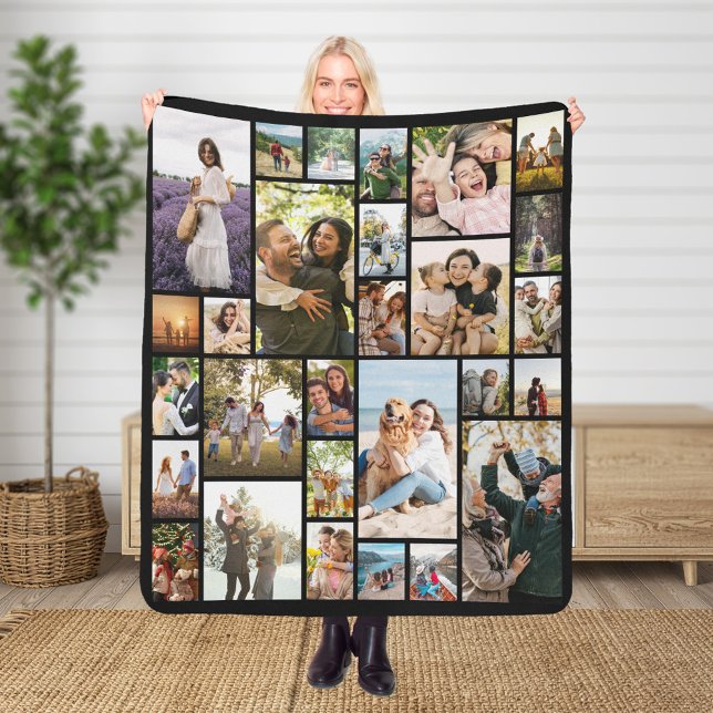 Create Your Own Custom 28 Photo Collage Sherpa Blanket (Creator Uploaded)