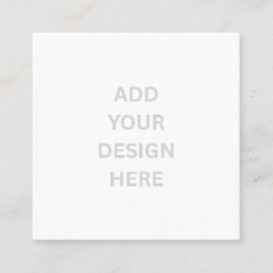 Create Your Own Custom 2.5" x 2.5" Matte Square Business Card