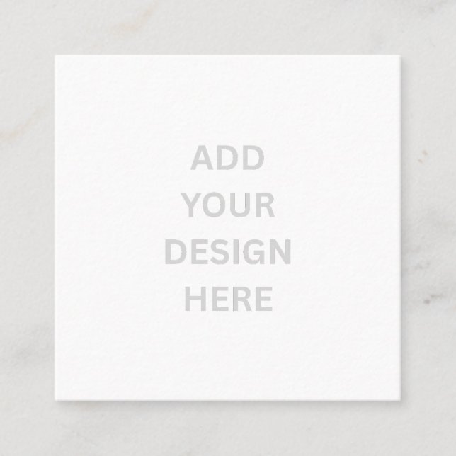 Create Your Own Custom 2.5" x 2.5" Matte Square Business Card (Front)