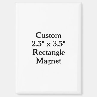 Create Your Own Custom 2.5" x 3.5" Rectangle Magnet