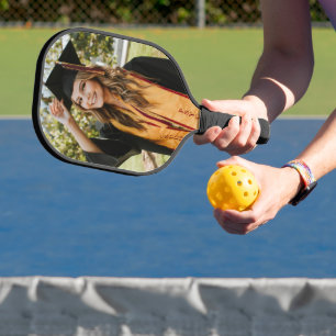 Create Your Own Custom 2 Photo Sided Graduation Pickleball Paddle