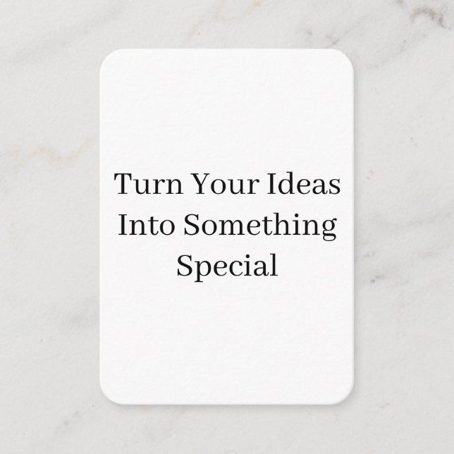 Create Your Own Custom 3.5" x 2.5" Rounded Enclosure Card (Front)