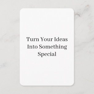 Create Your Own Custom 3.5" x 5" Rounded Enclosure Card