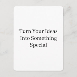 Create Your Own Custom 4.25" x 5.5" Rounded Enclosure Card