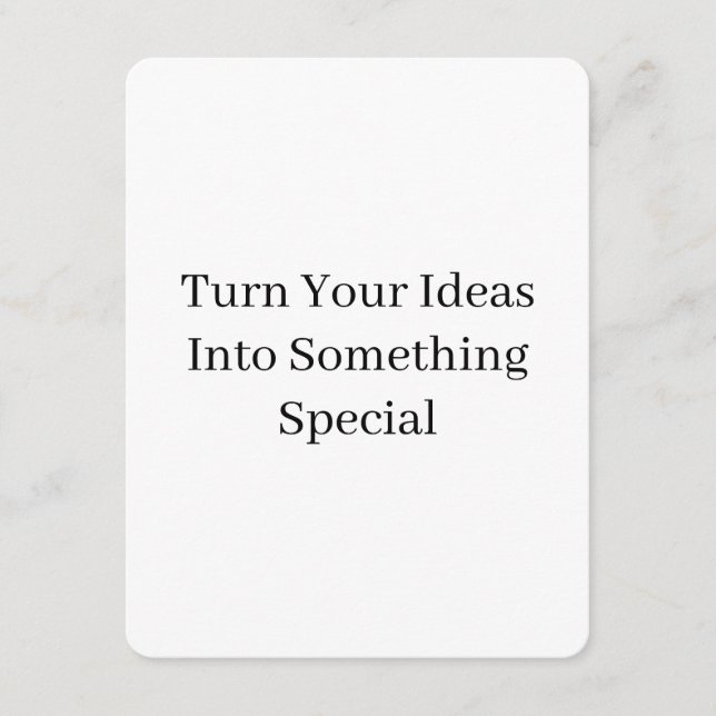 Create Your Own Custom 4.25" x 5.5" Rounded Enclosure Card (Front)