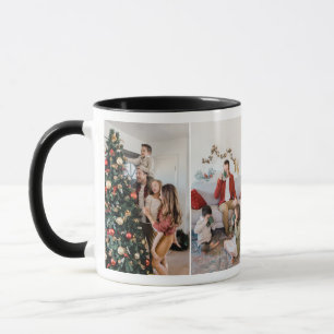 Create Your Own Custom 4 Photo Family Double Side  Mug