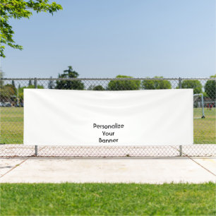 Create your own custom 4' x 12' Outdoor Banner