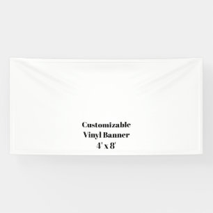 Create your own custom 4' x 8' Indoor Vinyl Banner