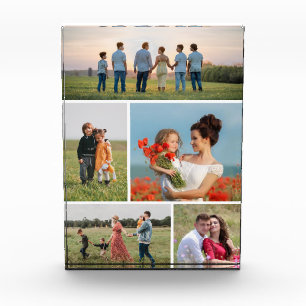 Create Your Own Custom 5 Photo Collage Photo Block