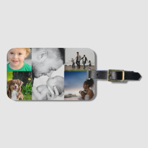 Create Your Own Custom 5 Photo Luggage Tag