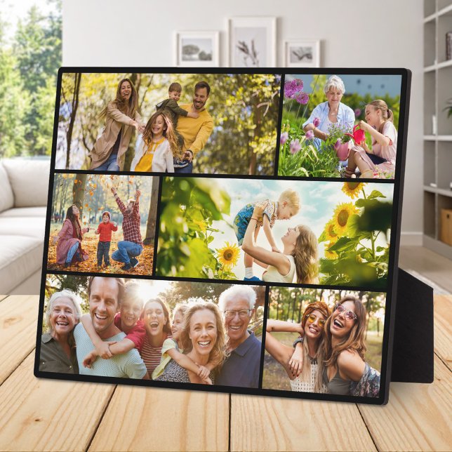 Create Your Own Custom 6 Photo Collage Plaque (Creator Uploaded)