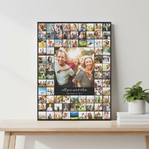 Create Your Own Custom 79 Photo Collage Canvas Print