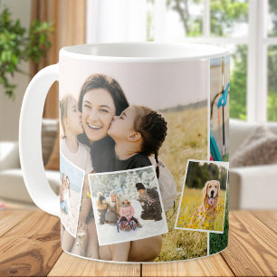 Create Your Own Custom 7 Photo Collage Coffee Mug