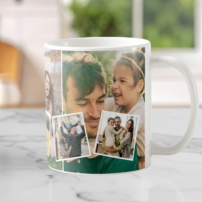 Create Your Own Custom 8 Photo Collage Coffee Mug (Creator Uploaded)