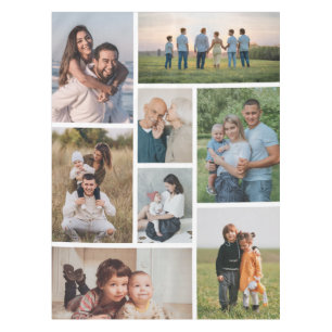 Create Your Own Custom 8 Photo Collage Tablecloth