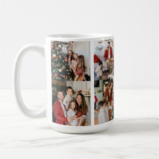 Create Your Own Custom 8 Photo Family Double Side Coffee Mug