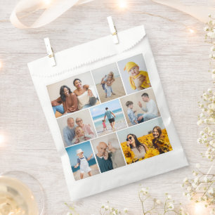 Create Your Own Custom 9 Photo Collage Favour Bags