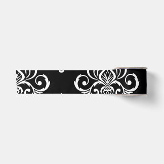 Create Your Own Custom B&W Damask Satin Ribbon