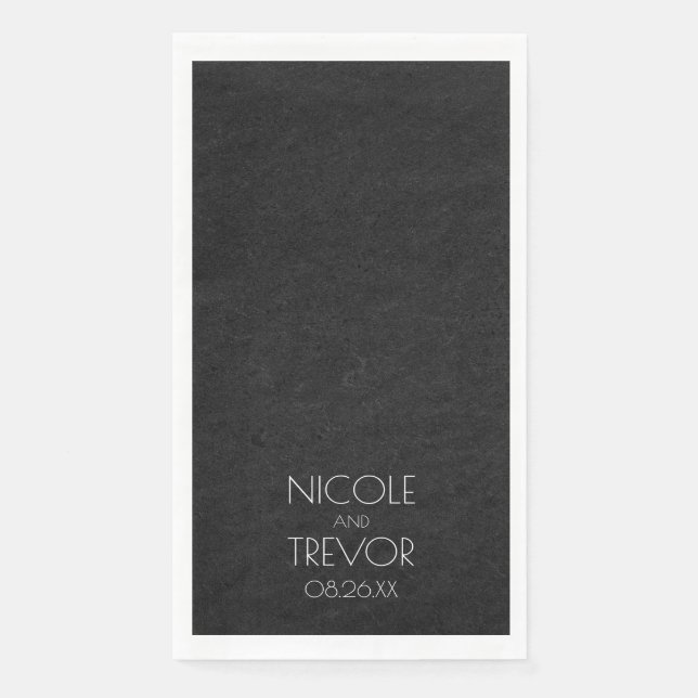 Create Your Own Custom Black Texture Napkin (Front)