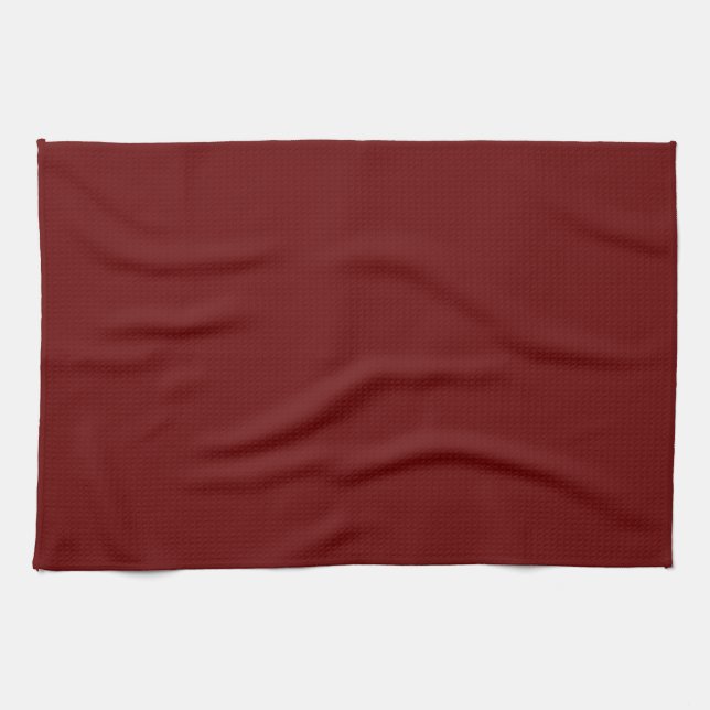 Create Your Own Custom Blank Template Dark Red Tea Towel (Horizontal)