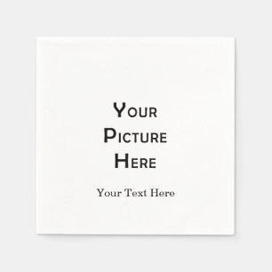 Create Your Own Custom Blank Template Photo Design Napkin