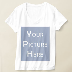 Create Your Own Custom Blank Template Photo Design T-Shirt