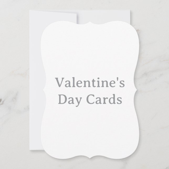 Create Your Own Custom Bracket Valentine's Day Card (Front)