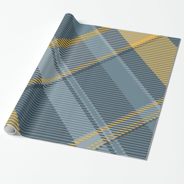 Create Your Own Custom Branded Herringbone Wrapping Paper (Unrolled)