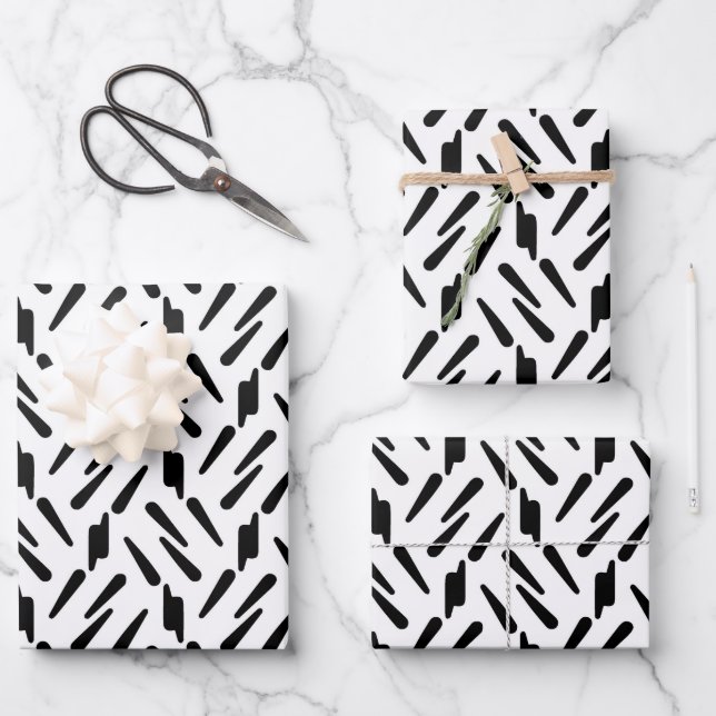 Create Your Own Custom Branded Herringbone Wrapping Paper Sheet (Front)