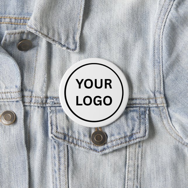 Create Your Own Custom Business Logo 3 Inch Button (In Situ)