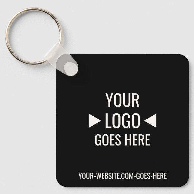 Create Your Own Custom Business Logo Template Key Ring (Front)