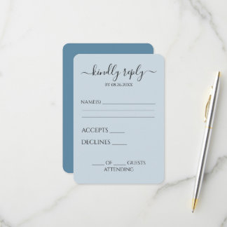 Create Your Own Custom Calligraphy RSVP Card