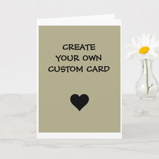 Create Your Own Custom  Card (Small Plant)