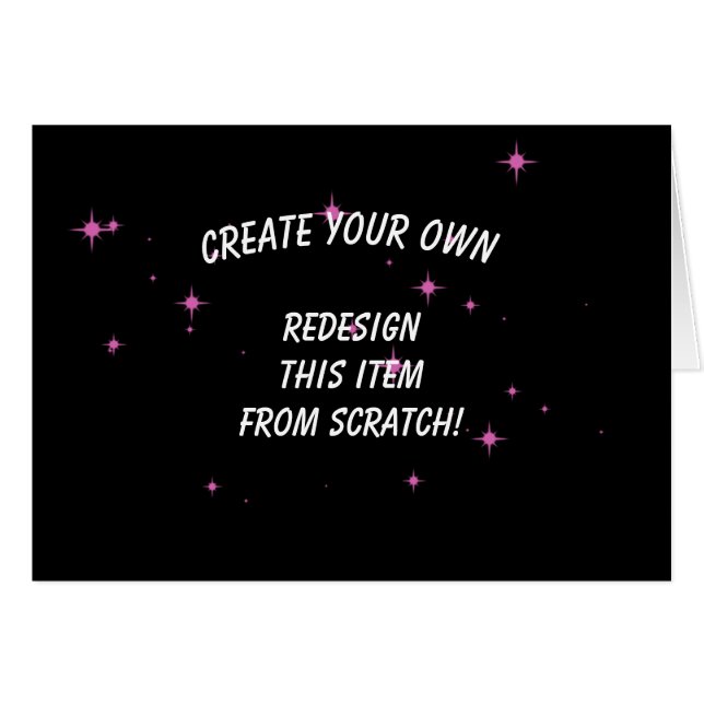 Create Your Own Custom Card (Front Horizontal)