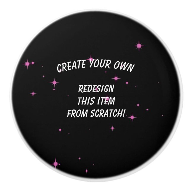 Create Your Own Custom Ceramic Knob (Front)