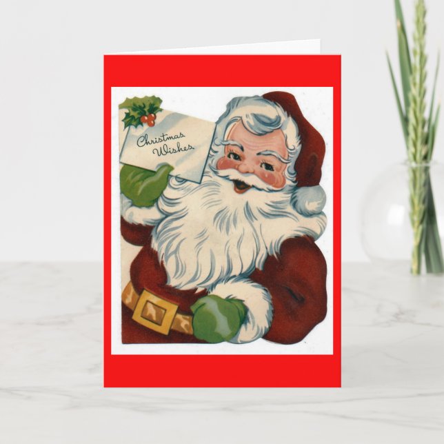 Create Your Own Custom Christmas Card Santa (Front)