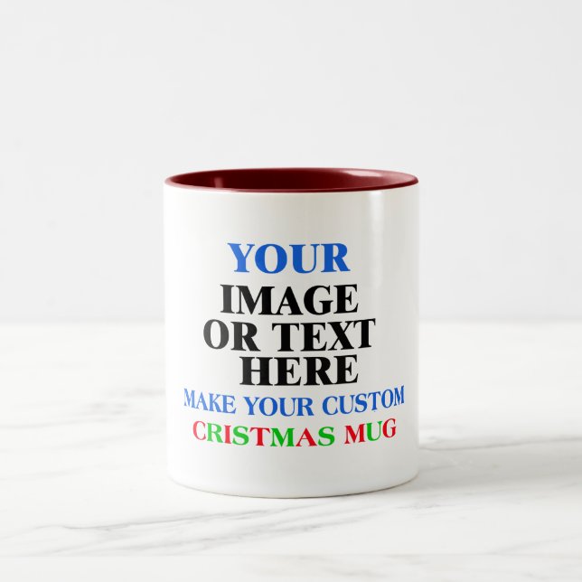 Create Your Own Custom Christmas MUG perfect gift (Center)