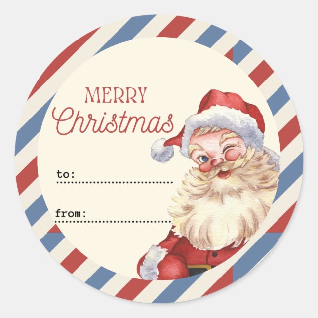Create your own Custom Christmas Sticker / Label (Front)