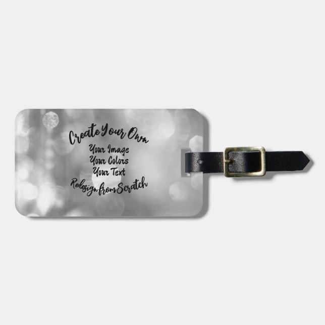 Create Your Own Custom Colour/Design Luggage Tag (Front Horizontal)