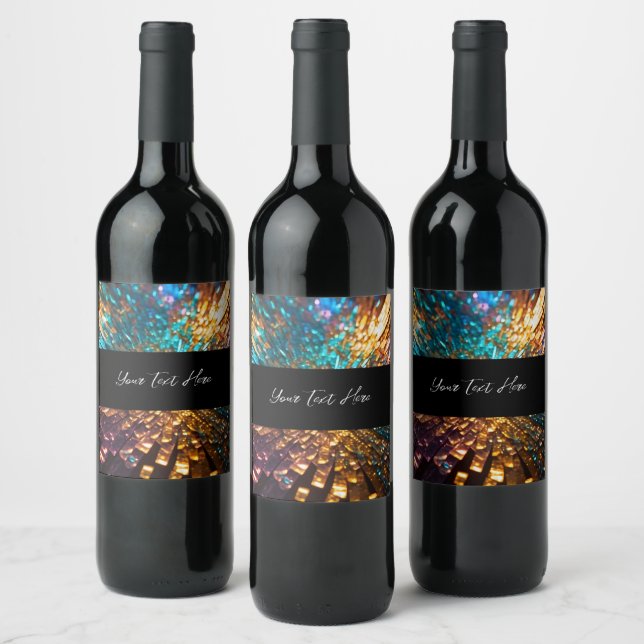 Create Your Own Custom Coloured Glass Wine Label (Bottles)
