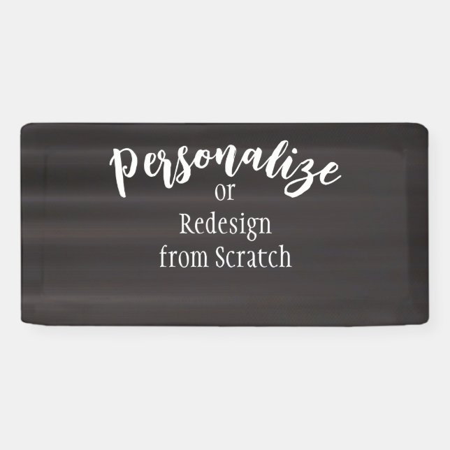 Create Your Own Custom Design Banner (Horizontal)